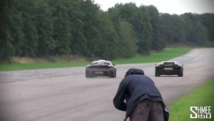 Cursa: Porsche RUF CTR3 vs Lamborghini Aventador