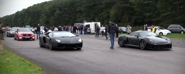 Cursa: Porsche RUF CTR3 vs Lamborghini Aventador