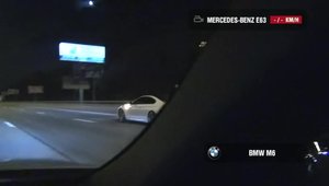 Curse ilegale in Rusia: BMW M6 versus Mercedes E63 AMG 4Matic