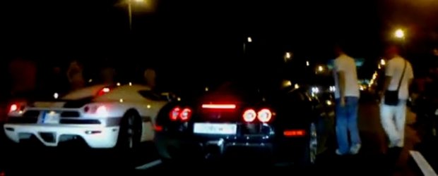 Curse ilegale in Rusia: Bugatti Veyron versus Koenigsegg CCXR!