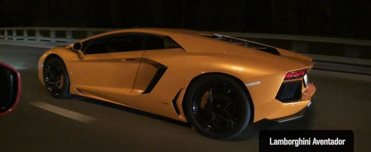 Curse Ilegale in Rusia: Un Aventador se ia la intrecere cu un GT-R de 700 CP