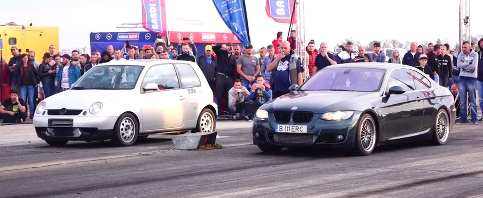 Curse legale din Romania: un VW Lupo bate la liniute un BMW 335d E92 de 480 CP Curse legale din Romania: un VW Lupo bate la liniute un BMW 335d E92 de 480 CP