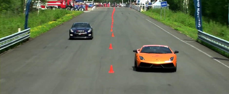 Curse legale: Priveste in actiune un Lamborghini Gallardo de peste 2.000 cai putere!