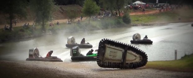 Cursele de Hovercraft par a fi cel mai amuzant motorsport din lume