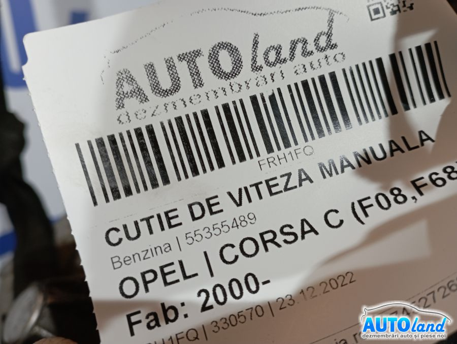 Cutie de Viteza Manuala 55355489 Benzina Opel CORSA C F08,F68 2000