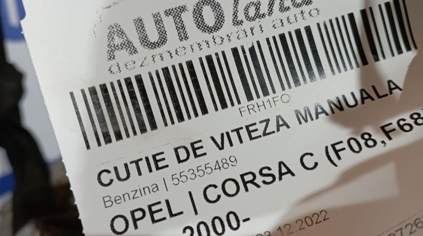Cutie de Viteza Manuala 55355489 Benzina Opel CORSA C F08,F68 2000