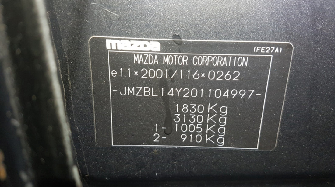 Cutie de Viteze Manuala 5 Trepte 1.6 D Y6 Mazda 3 2003 - 2009