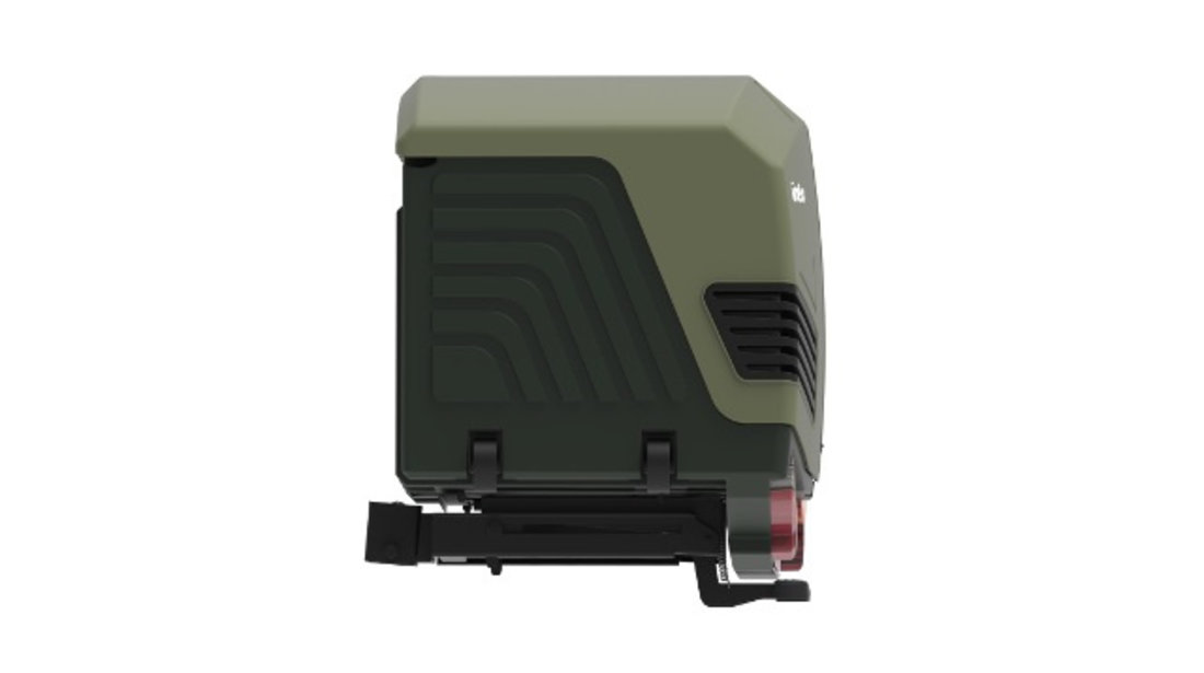 Cutie portbagaj cu Prindere pe Carligul de Remorcare auto Towbox V3 Camper Verde