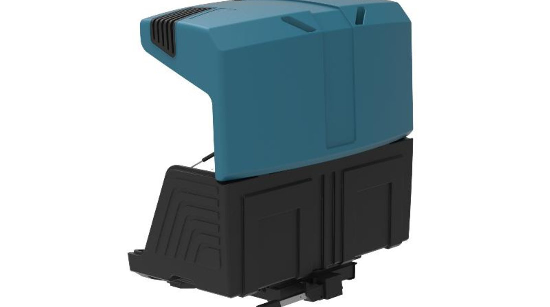 Cutie portbagaj cu Prindere pe Carligul de Remorcare auto Towbox V3 Marine Albastru