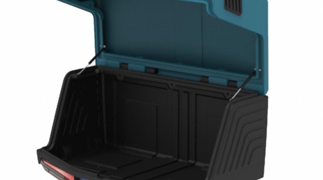 Cutie portbagaj cu Prindere pe Carligul de Remorcare auto Towbox V3 Marine Albastru