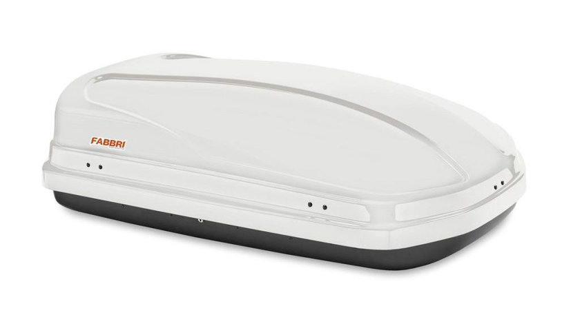 Cutie portbagaj Fabbri Super nova 360 Alb Lucios,140x90x36cm, 360 Litri