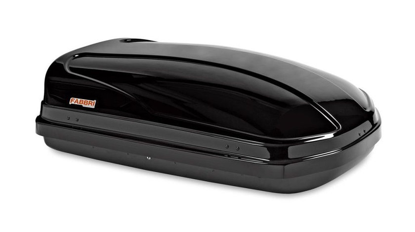 Cutie portbagaj Fabbri Super nova 360 Negru Lucios,140x90x36cm, 360 Litri