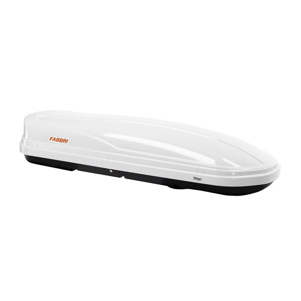 Cutie portbagaj Fabbri Super nova 500 Alb Lucios, 198x80x46 cm, 500 Litri