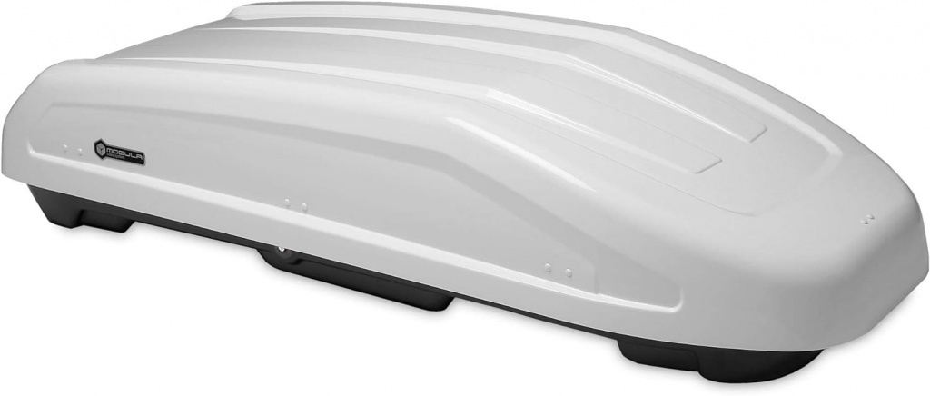 Cutie portbagaj Modula Evo 400 Alb Lucios, 165x90x41 cm, 400 Litri