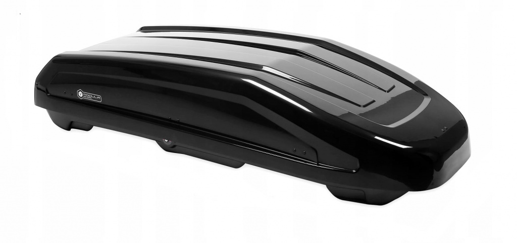 Cutie portbagaj Modula Evo 470 Negru Lucios, 186x90x43cm, 470 Litri