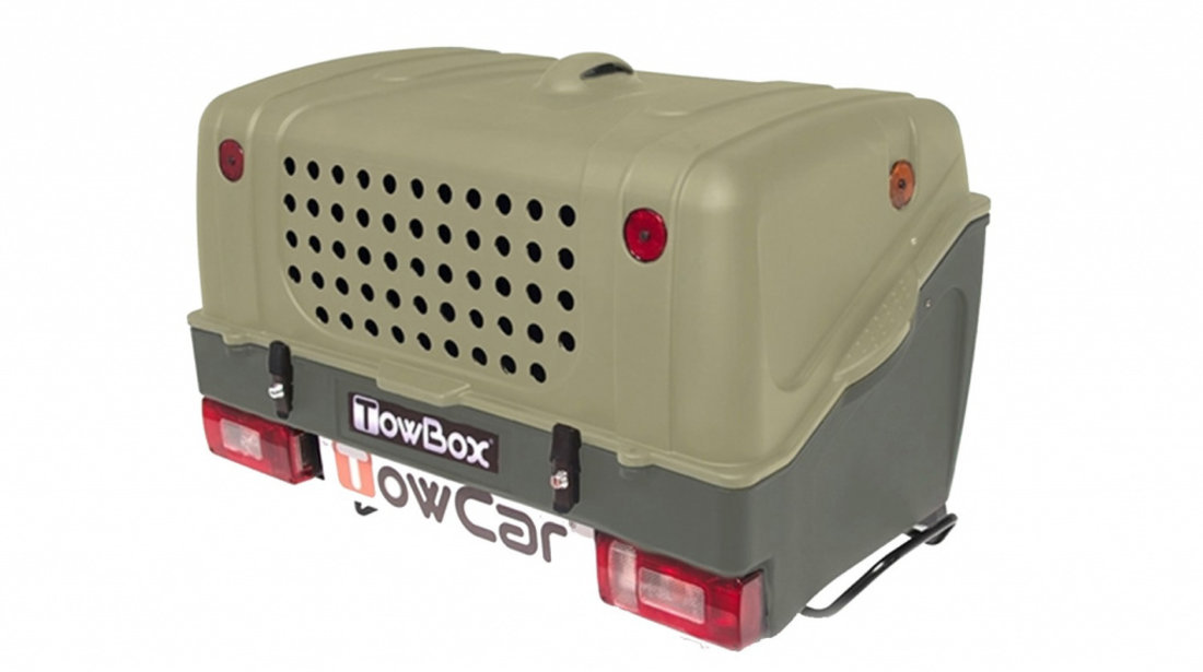 Cutie portbagaj transport animale de companie/vanatoare Towbox V1 DOG Verde