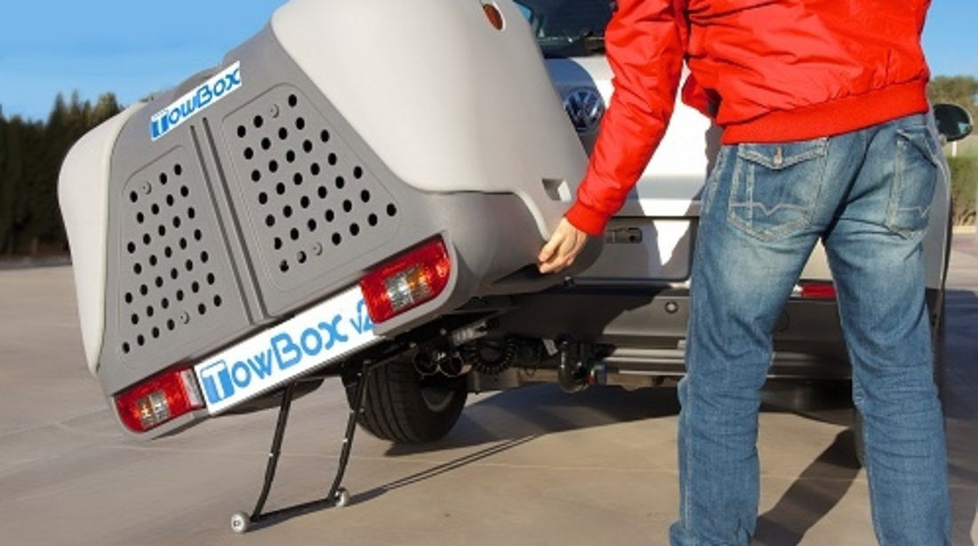 Cutie portbagaj transport animale de companie/vanatoare Towbox V2 DOG Negru