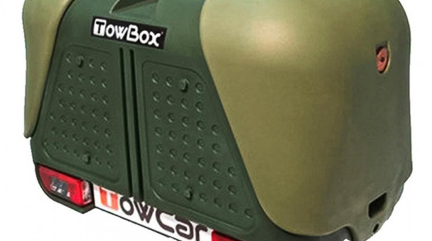 Cutie portbagaj transport diverse bagaje Towbox V2 Verde