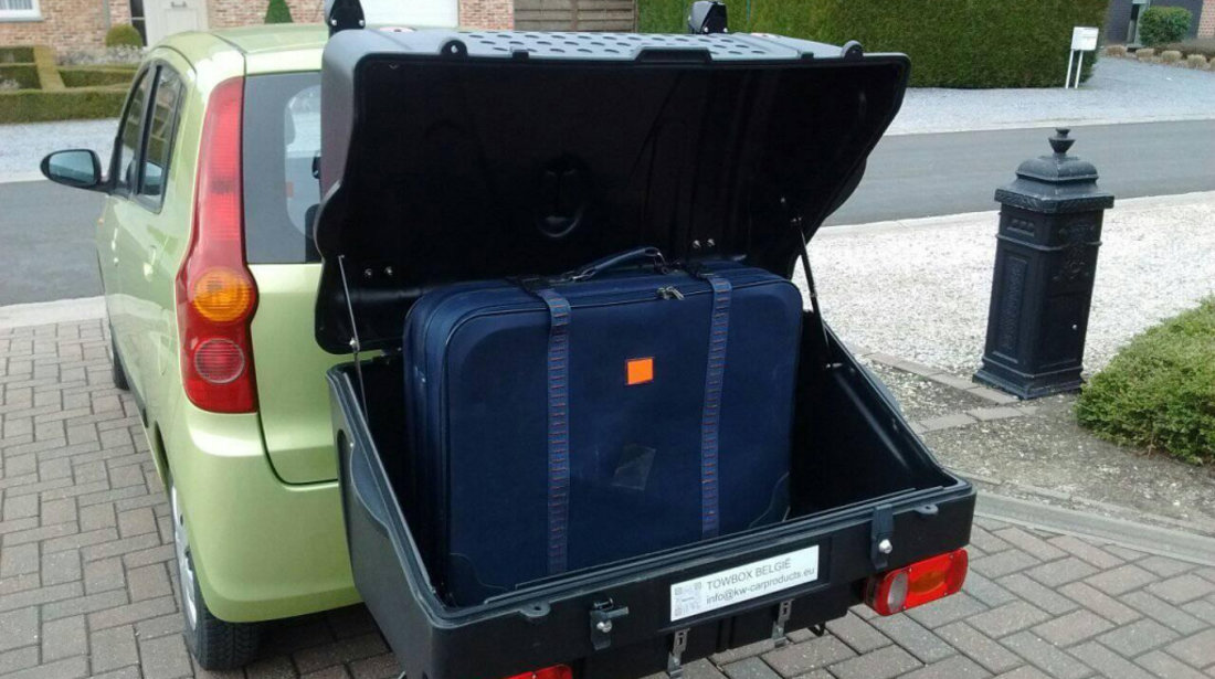 Cutie portbagaj transport diverse bagaje Towbox V1 Verde