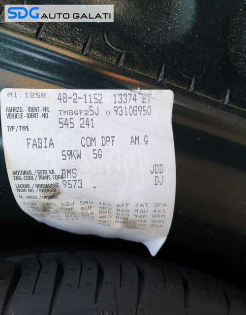 Cutie Viteze Manuala 5 Trepte Cod JDD Skoda Fabia 2 1.4 TDI 2007 - 2010 [B4237]