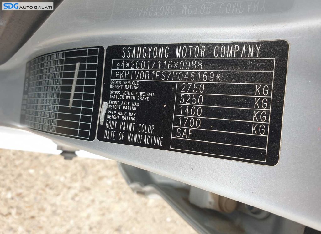 Cutie Viteze Manuala 5 Trepte SsangYong Rodius 2.7 XDI 2004 - 2012 [2482]