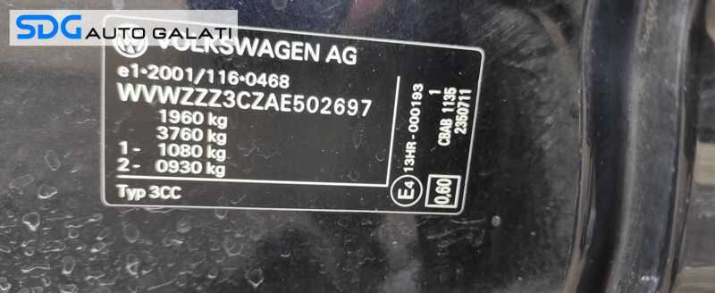 Cutie Viteze Manuala 6 Trepte Cod KXX VW EOS 2.0 TDI 2008 - 2010 [X3006]