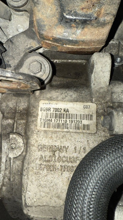 Cutie viteze manuala Volvo S60 V60 2.0 D cod motor D5204T2 ,an 2011 cod 1285017 / BG9R7002KA