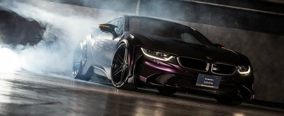 Daca Batman are o masina, acum a primit si Joker un BMW i8 tunat in Japonia