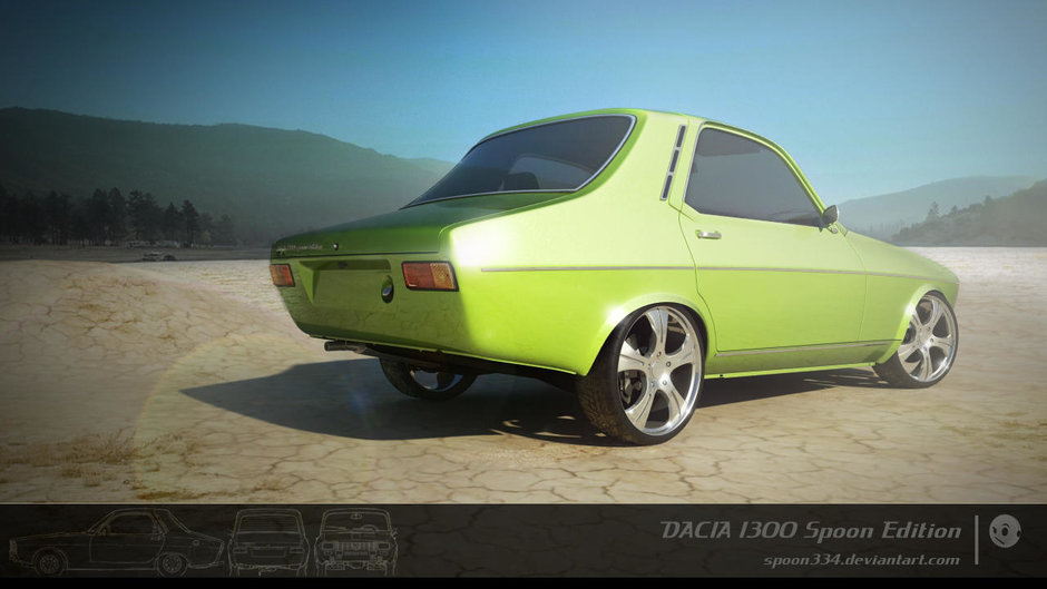 Dacia 1300 Coupe by Narcis Mares