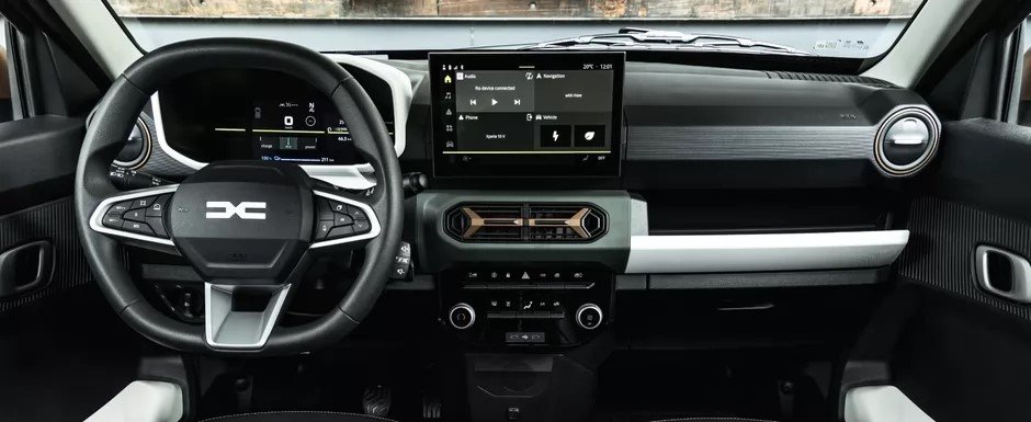 Dacia a lansat in Romania masina care costa doar 12.300 de euro. Ceasurile digitale de bord si ecranul central de 10 inch sunt oferite in standard