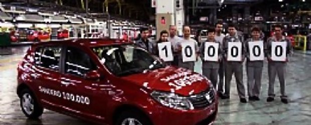 Dacia a produs 100.000 de automobile Sandero