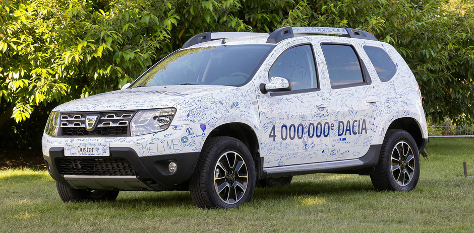 Dacia a vandut masina cu numarul 4.000.000 - este un Duster vandut in Franta