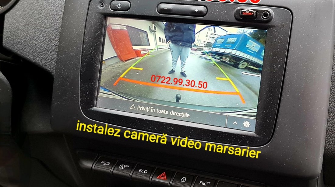 Dacia Cameră marșarier video reverse instalez Dacia Logan Stepway Sandero Renault Clio 4
