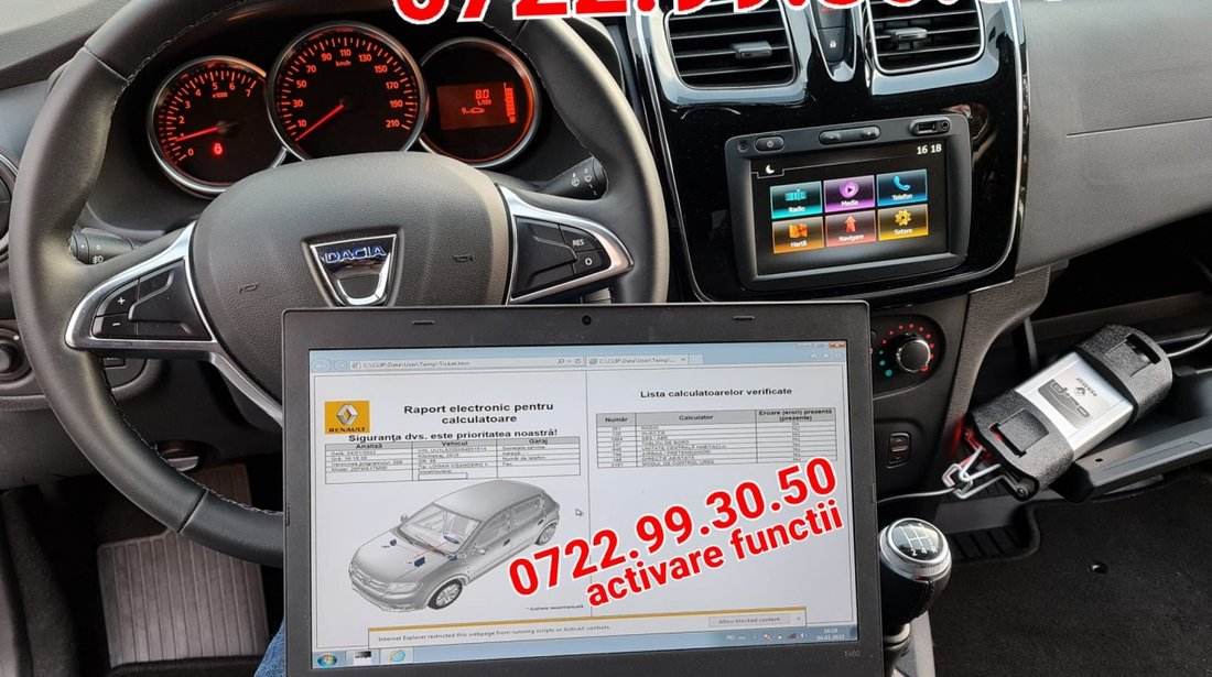 Dacia Connect Diag Tool - System Not Configured Navigatie Media Nav