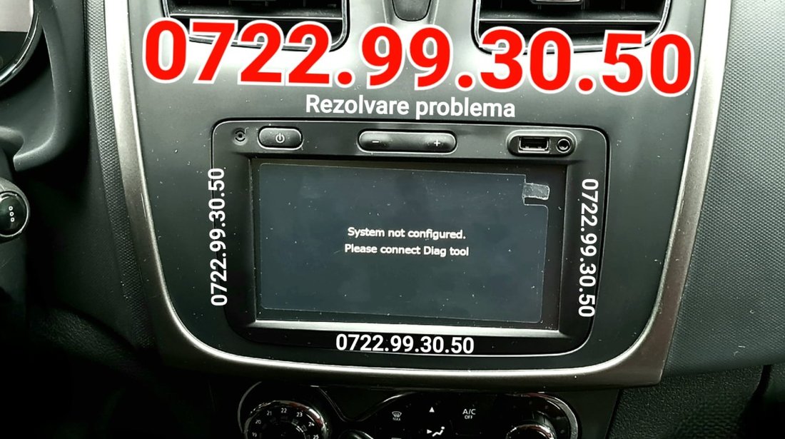 DACIA - CONNECT DIAG TOOL & SYSTEM NOT CONFIGURED DACIA MEDIA NAV Rezolvare problema software DACIA