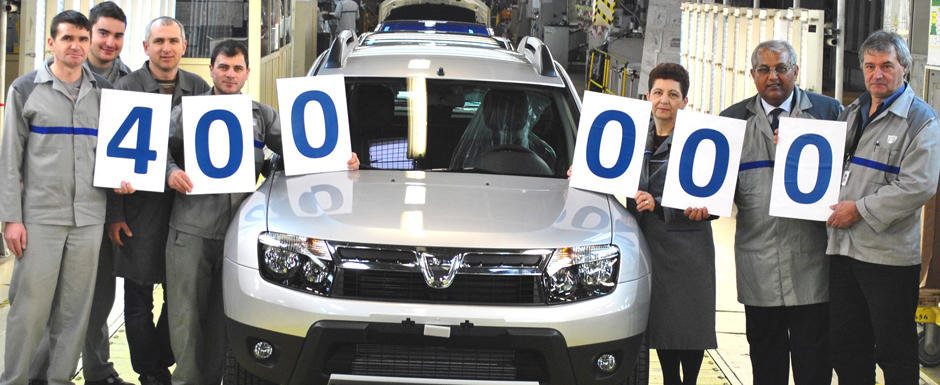 Dacia Duster a ajuns la modelul cu numarul 400.000