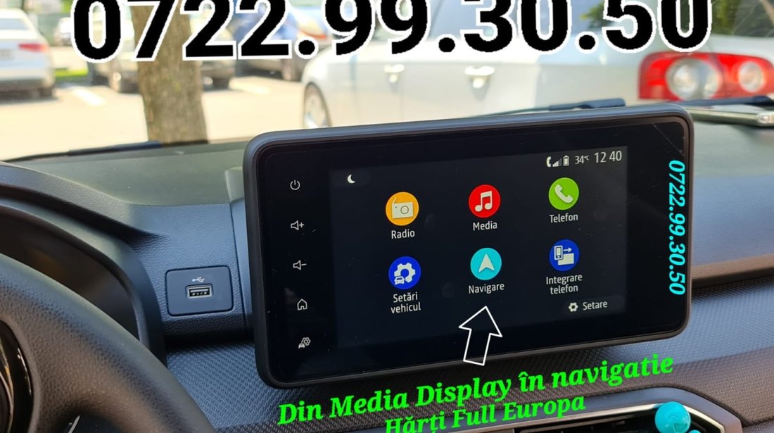 DACIA DUSTER camera auto marsarier video reverse DACIA LOGAN MediaNav Sandero Lodgy Jogger