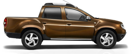 Dacia Duster pick-up cu 4 usi, surprinsa in teste la Pitesti