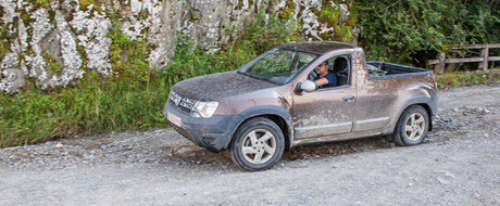 Dacia Duster Pick-up, testata pe Transfagarasan