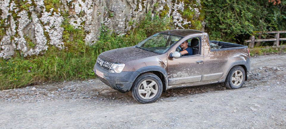 Dacia Duster Pick-up, testata pe Transfagarasan