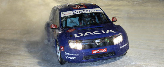 Dacia Duster pilotata de Alain Prost la Trofeul Andros 2010-2011