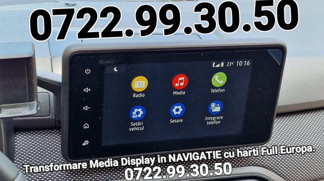 DACIA Harta Navigatie Harti Media Nav Instalare Gps Media Display MN 4 Logan Duster Sandero