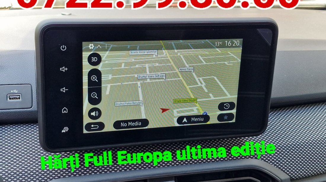 DACIA Harta Navigatie Harti Media Nav Instalare Gps Media Display MN 4 Logan Duster Sandero