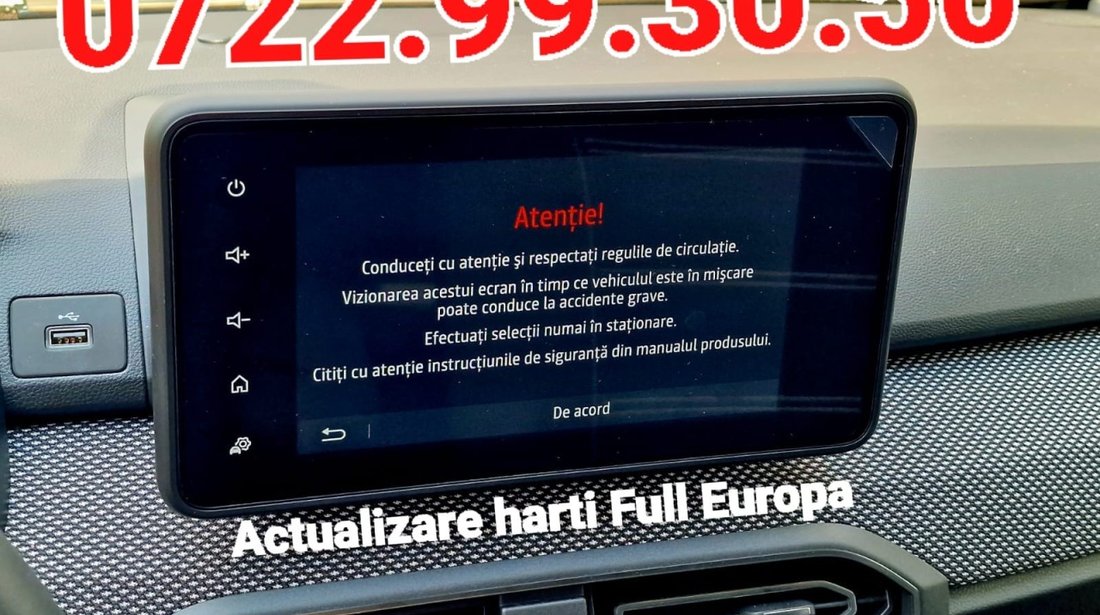 DACIA Harta Navigatie Harti Media Nav Instalare Gps Media Display MN 4 Logan Duster Sandero