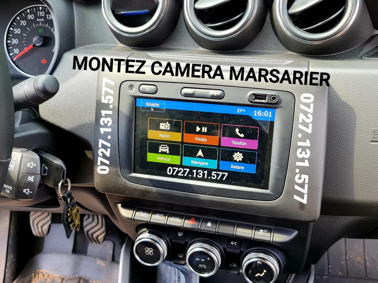 Dacia Logan Duster Sandero montez camera auto / Functii activare