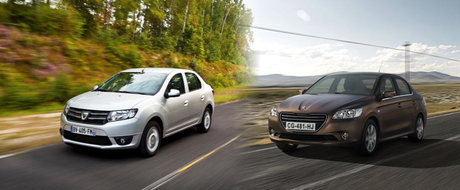 Dacia Logan vs. Peugeot 301: oglinda, oglinjoara?