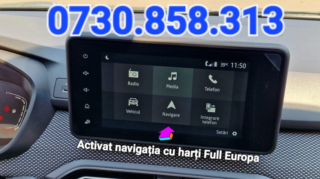 DACIA  Media Display WI-FI Navigatie Wazze WIRELESS Logan 3 Sandero 3 Duster 3 Jogger Navigatie MN.4