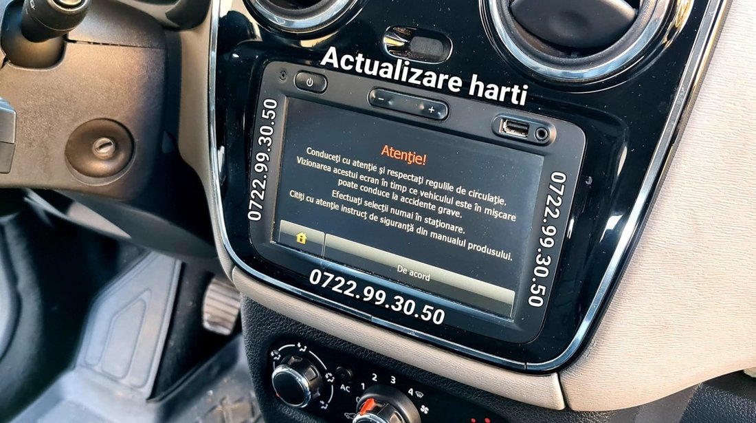 DACIA Navigatie Harta Full Europa Camera Auto Video Reverse Marsarier Logan Duster Sandero Lodgy