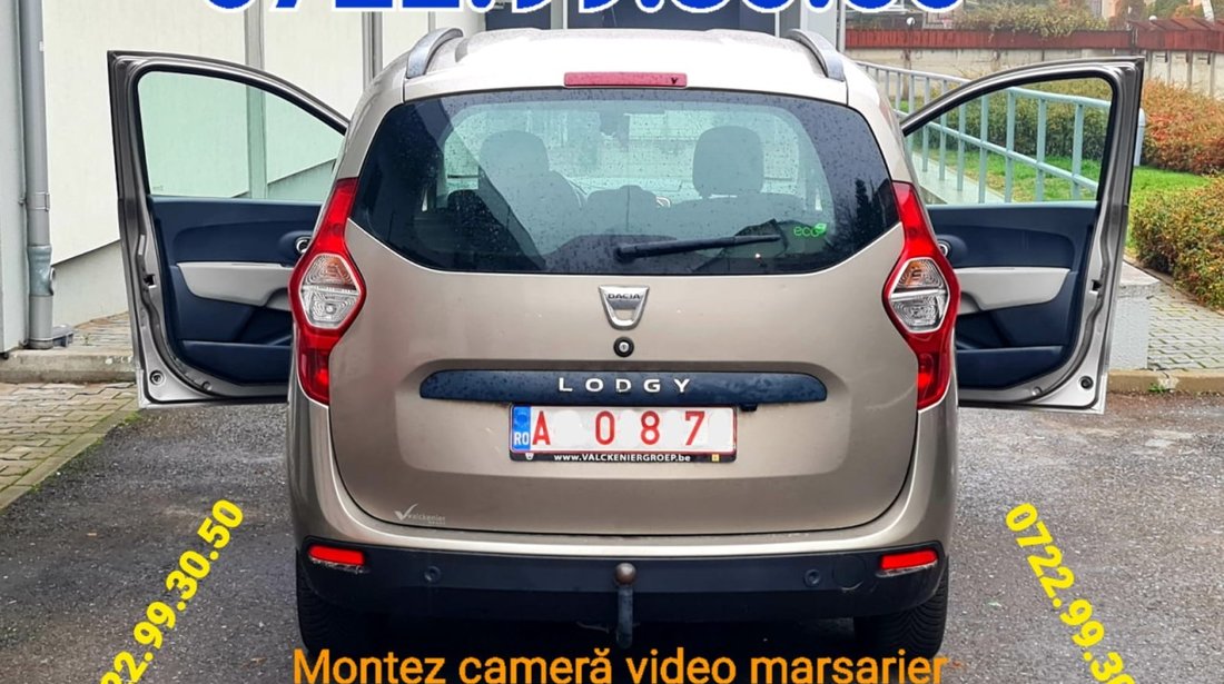 Dacia Rear view instalez camera video reverse marsarier Duster Logan Sandero Dokker Lodgy CLIO 4