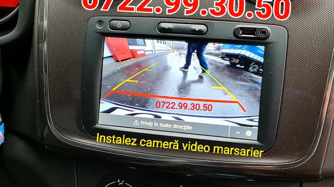 Dacia Rear view instalez camera video reverse marsarier Duster Logan Sandero Dokker Lodgy CLIO 4